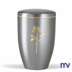 Urne en acier | Ruban d'or Gold Stripdome Rose