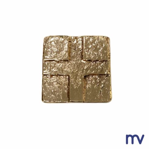 Morivita - Croix de bronze | Carré avec beau relief en croix - Fragametal