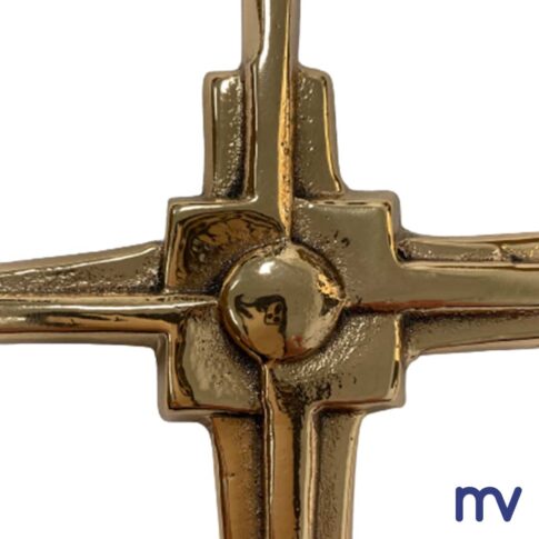 Morivita -Handmade in Belgium - Croix de bronze | Design moderne en forme de croix