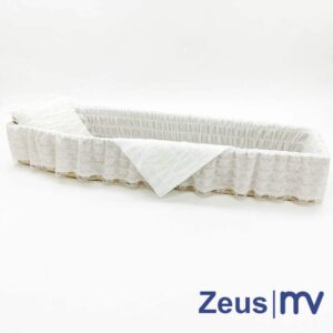 Morivita - Zeus Capitonnage Capiton funéraire luxueux en taffetas mat BLANC