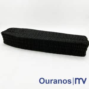 Ouranos | Couvre-cercueil élastique en taffetas mat noir