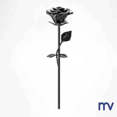 Morivita - Rose funéraire en noir